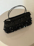 Black beaded bag