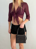 Yoyru Tie Top - Merlot