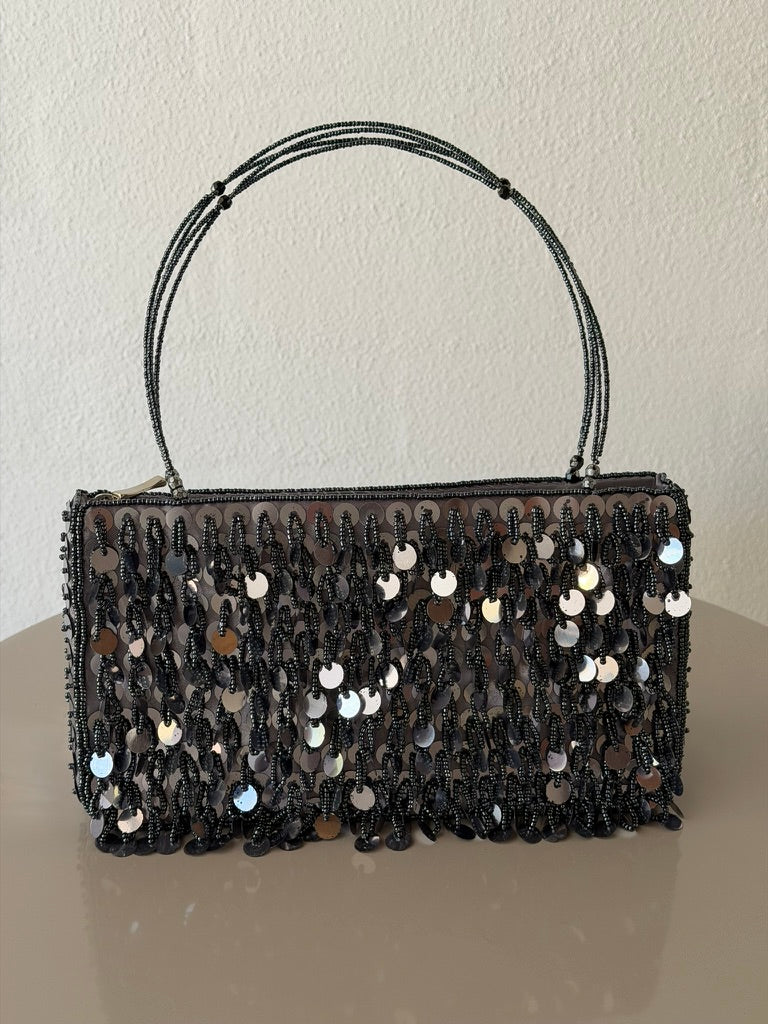 Silver Sequin Bag