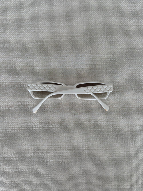 Chanel Mark Sunglasses White