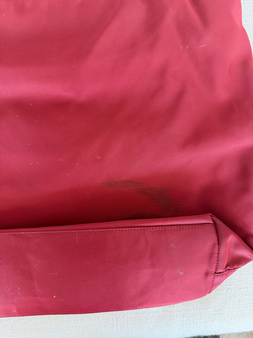 Prada Tote Bag Nylon Red