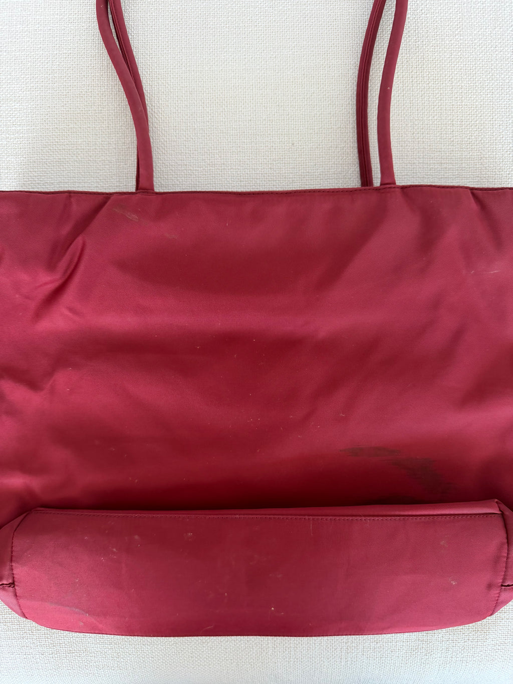 Prada Tote Bag Nylon Red