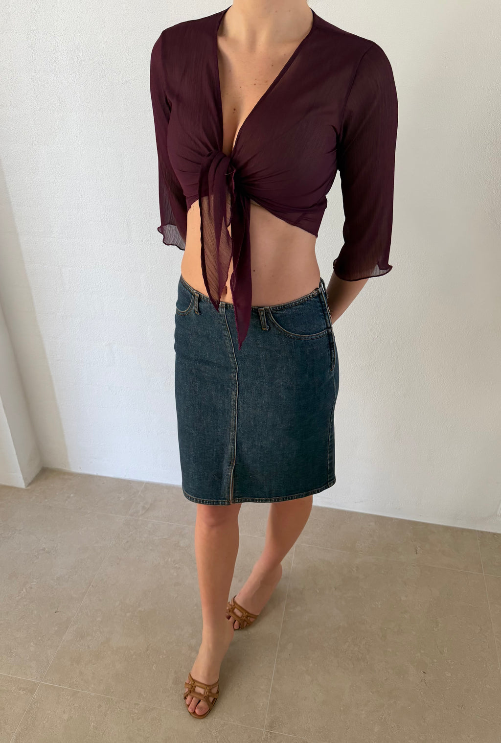 Yoyru Tie Top - Merlot