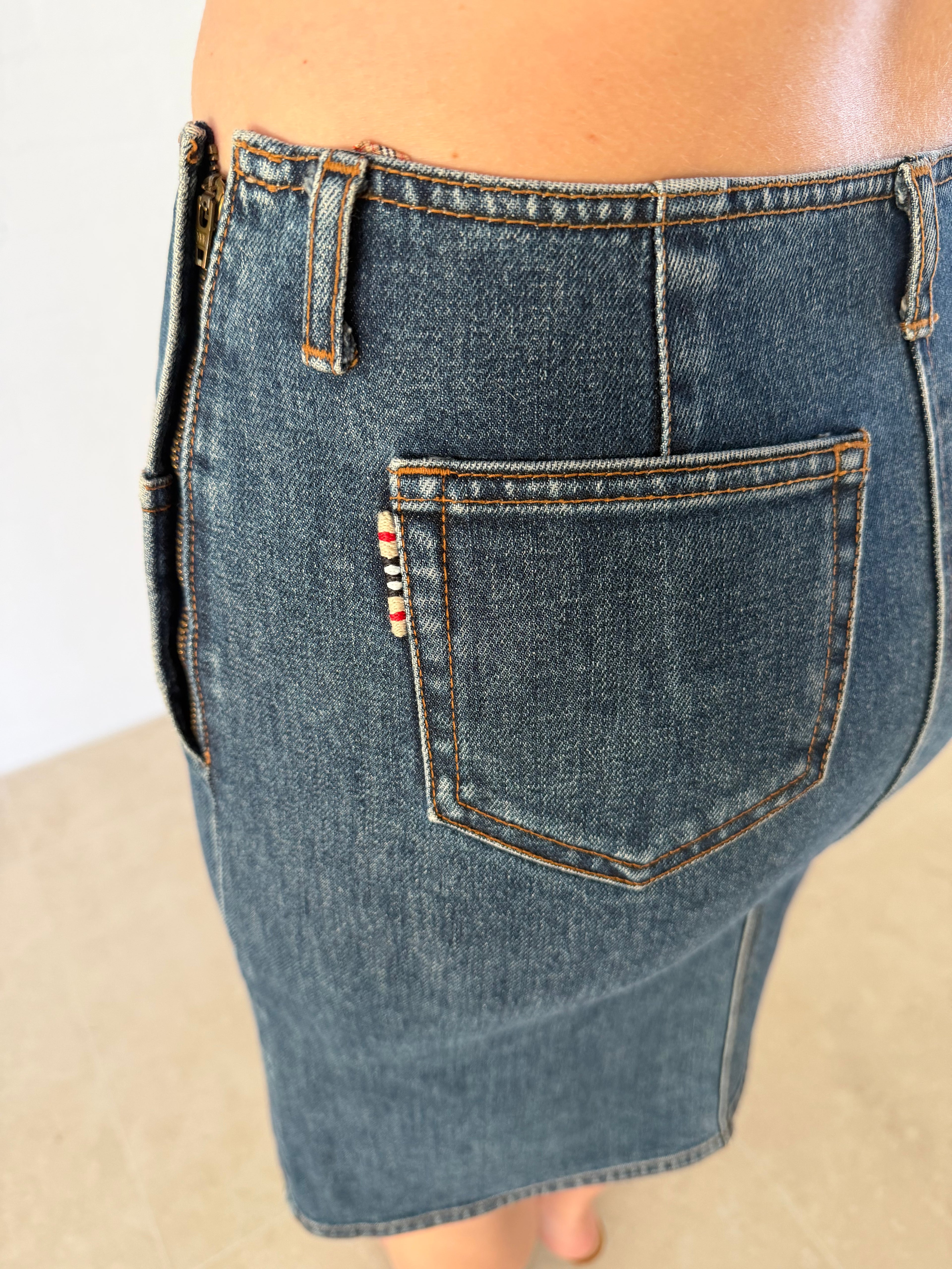 Burberry Denim Mini Skirt