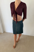 Burberry Denim Mini Skirt